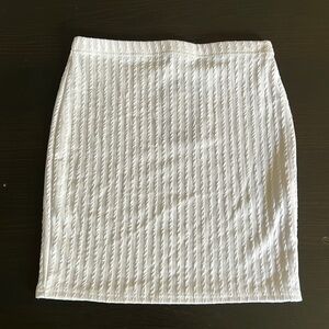 Pretty little thing petite white crinkle mini skirt
